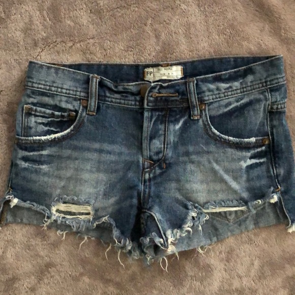 Free People Pants - Free People Distressed Jean shorts, size 24